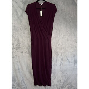 James Perse Surplice Jersey Blouson Dress Size 1 (Small) MSRP $225‎